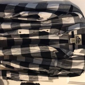 Flannel Button Down Checkered Shirt